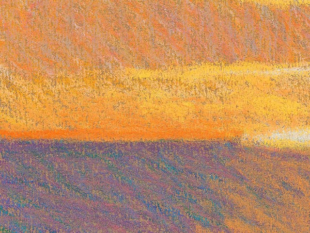 Sunset with Wide Cloud Bands - Detail 3