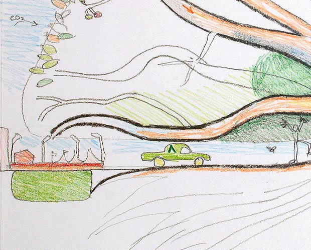 Child-like Drawing of the Tree 2 - Detail 4
