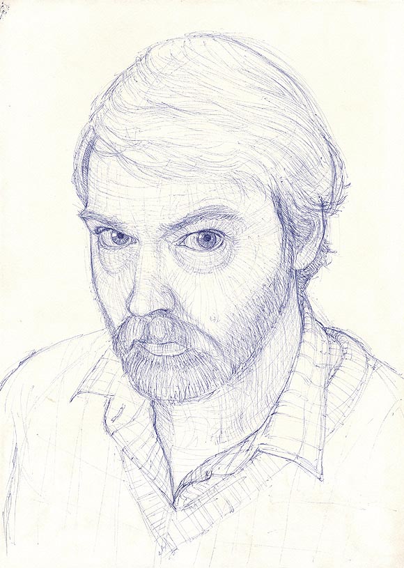 Self Portrait in Biro