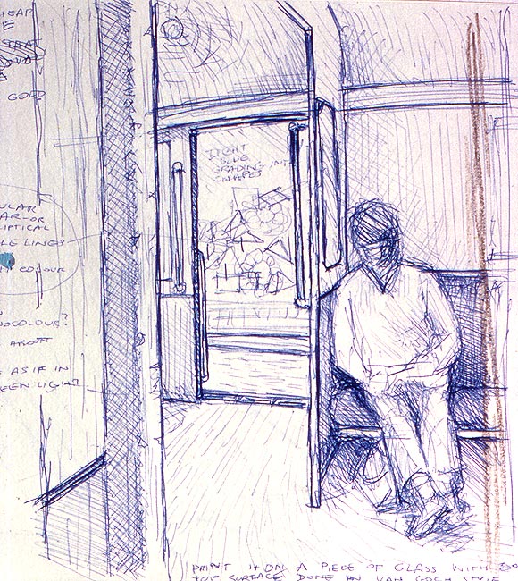 The Train Commuter - Preliminary Drawing